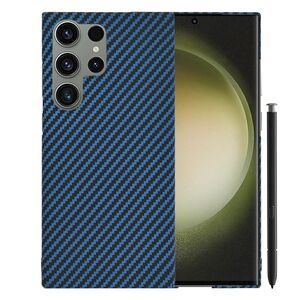 Husa pentru  Samsung Galaxy S24 Ultra CarbonFiber UltraSlim, Lightweight, albastru