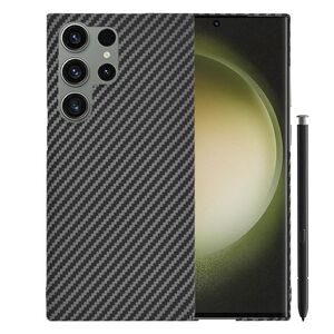 Husa pentru  Samsung Galaxy S24 Ultra CarbonFiber UltraSlim, Lightweight, negru
