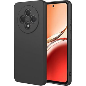 Husa pentru  Xiaomi Redmi 14C Liquid Silicone, subțire, captusita cu microfibra, anti amprentă, protectie cameră foto, negru