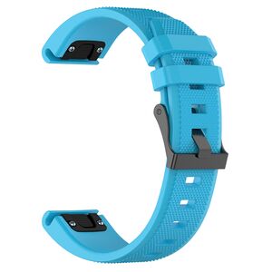 Curea pentru Garmin Fenix 3/3 HR/5X/5X Plus/6X/6X Pro/7X/7X Pro Solar 26 mm Quickfit din material textil - albastru