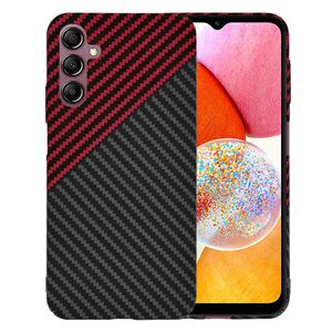 Husa pentru  Samsung Galaxy A14 4G, 5G CarbonFiber UltraSlim, Lightweight, rosu inchis