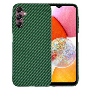 Husa pentru  Samsung Galaxy A14 4G, 5G CarbonFiber UltraSlim, Lightweight, verde