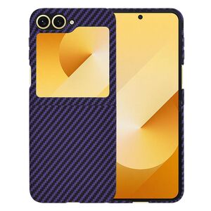 Husa pentru  Samsung Galaxy Z Flip 6 CarbonFiber UltraSlim, Lightweight, mov