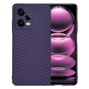 Husa pentru  Xiaomi Redmi Note 12 Pro CarbonFiber UltraSlim, Lightweight, mov