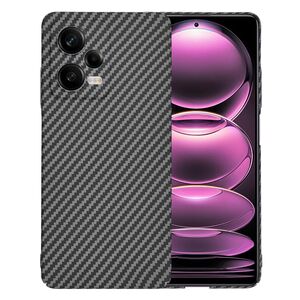 Husa pentru  Xiaomi Redmi Note 12 Pro CarbonFiber UltraSlim, Lightweight, negru