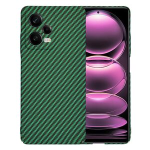Husa pentru  Xiaomi Redmi Note 12 Pro CarbonFiber UltraSlim, Lightweight, verde