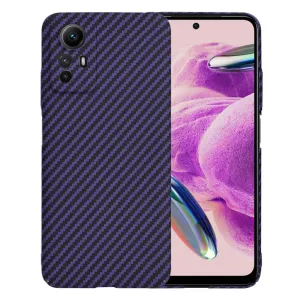 Husa pentru  Xiaomi Redmi Note 12S 4G CarbonFiber UltraSlim, Lightweight, mov