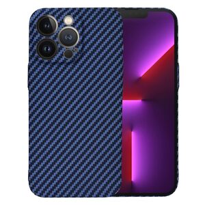 Husa pentru  iPhone 13 Pro CarbonFiber UltraSlim, Lightweight, albastru