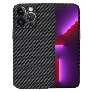 Husa pentru  iPhone 13 Pro CarbonFiber UltraSlim, Lightweight, negru