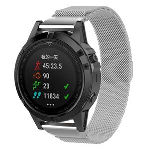 Curea pentru Garmin Fenix 3/3 HR/5X/5X Plus/6X/6X Pro/7X/7X Pro Solar 26 mm Quickfit - argintiu