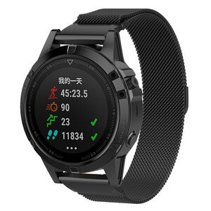 Curea pentru Garmin Fenix 3/3 HR/5X/5X Plus/6X/6X Pro/7X/7X Pro Solar 26 mm Quickfit - negru