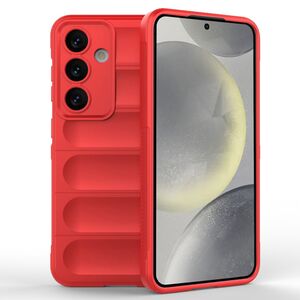 Husa pentru  Samsung Galaxy S24 FE Liquid Silicone, Microfibre Lining, Non-Slip Airbag Design, rosu