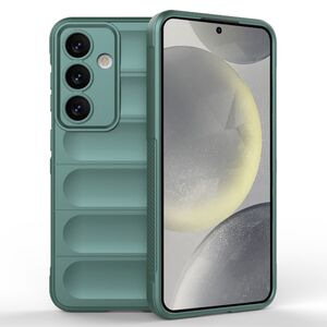 Husa pentru  Samsung Galaxy S24 FE Liquid Silicone, Microfibre Lining, Non-Slip Airbag Design, verde