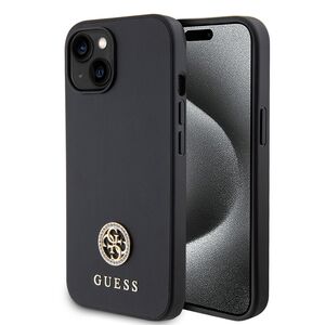 Husa pentru  iPhone 15 Guess- Strass Metal - negru