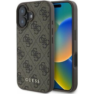 Husa pentru  iPhone 16 Guess - Hardcase 4G Classic - maro