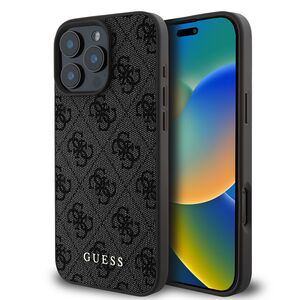 Husa pentru  iPhone 16 Pro Max Guess - Hardcase 4G Classic - negru
