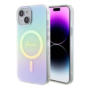 Husa pentru  iPhone 15 Plus cu MagSafe Guess - IML Series - turcoaz
