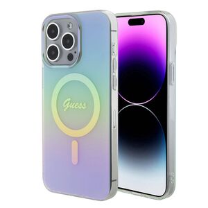 Husa pentru  iPhone 15 Pro Max cu MagSafe Guess - IML Series - alb