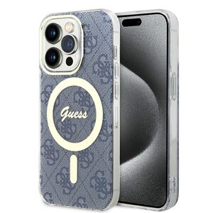 Husa pentru  iPhone 15 Pro Max cu MagSafe Guess - IML Series - albastru