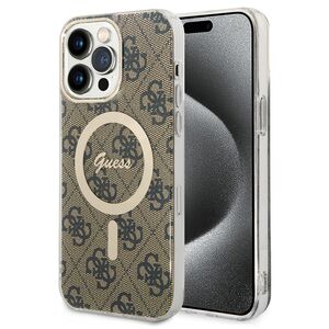 Husa pentru  iPhone 15 Pro Max cu MagSafe Guess - IML Series - maro inchis