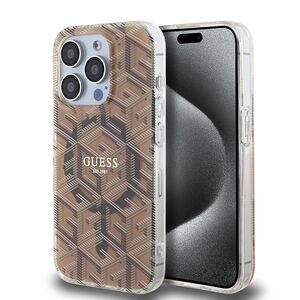 Husa pentru  iPhone 15 Pro Max cu MagSafe Guess - IML Series - maro