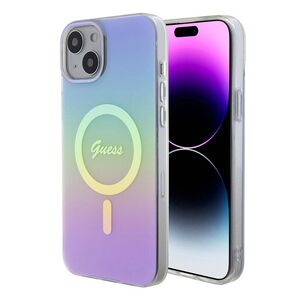 Husa pentru  iPhone 15 cu MagSafe Guess - IML Series - mov