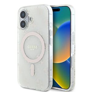 Husa pentru  iPhone 16 Plus cu MagSafe Guess - IML Series - alb arctic