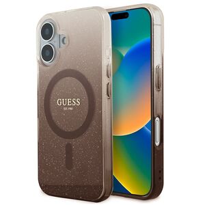 Husa pentru  iPhone 16 Plus cu MagSafe Guess - IML Series - maro
