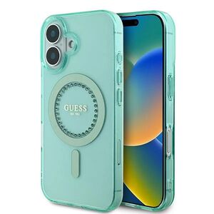 Husa pentru  iPhone 16 Plus cu MagSafe Guess - IML Series - verde