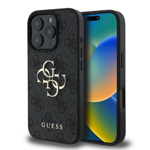 Husa pentru  iPhone 16 Pro Max Guess - Hardcase 4G Series - negru denim