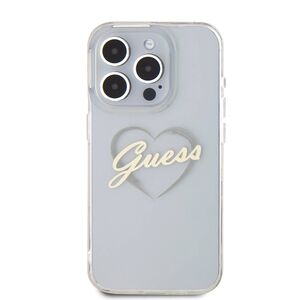 Husa pentru  iPhone 16 Pro Max Guess - Hardcase IML Heart - transparent
