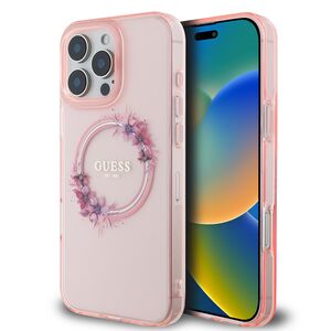 Husa pentru  iPhone 16 Pro Max cu MagSafe Guess - IML Series - roz neo
