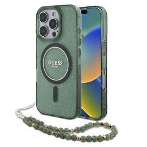 Husa pentru  iPhone 16 Pro Max cu MagSafe Guess - IML Series - verde inchis