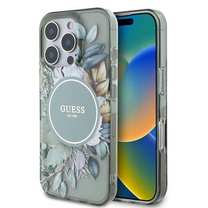 Husa pentru  iPhone 16 Pro Max cu MagSafe Guess - IML Series - verde