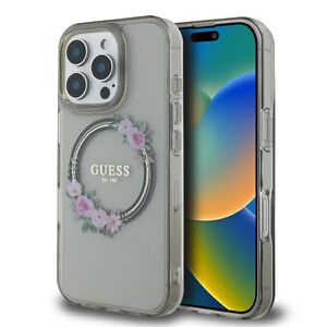 Husa pentru  iPhone 16 Pro cu MagSafe Guess - IML Series - negru royal