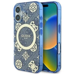 Husa pentru  iPhone 16 cu MagSafe Guess - IML Series - albastru