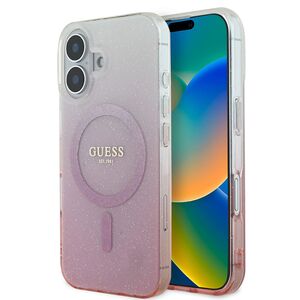 Husa pentru  iPhone 16 cu MagSafe Guess - IML Series - roz pudra