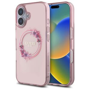 Husa pentru  iPhone 16 cu MagSafe Guess - IML Series - roz
