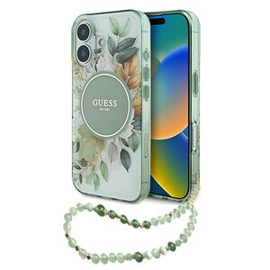 Husa pentru  iPhone 16 cu MagSafe Guess - IML Series - verde