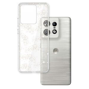 Husa pentru  Motorola Edge 50 Pro cu sclipici Liquid Crystal Glitter, transparent