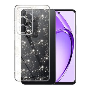 Husa pentru  Oppo A80 cu sclipici Liquid Crystal Glitter, transparent