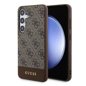 Husa pentru  Samsung Galaxy S24 Guess - Hardcase 4G Series - maro