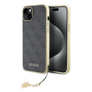 Husa pentru  iPhone 15 Guess - Hardcase 4G Series - grey