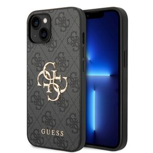 Husa pentru  iPhone 15 Guess - Hardcase 4G Series - gri mat