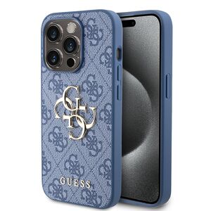 Husa pentru  iPhone 15 Pro Guess - Hardcase 4G Series - albastru inchis