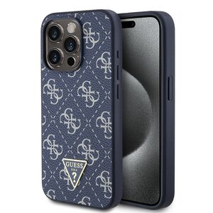 Husa pentru  iPhone 15 Pro Guess - Hardcase 4G Series - albastru