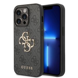 Husa pentru  iPhone 15 Pro Guess - Hardcase 4G Series - gri mat