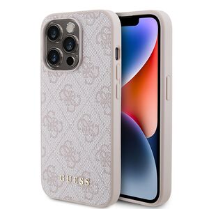 Husa pentru  iPhone 15 Pro Guess - Hardcase 4G Series - roz neo
