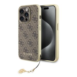 Husa pentru  iPhone 15 Pro Max Guess - Hardcase 4G Series - maro inchis