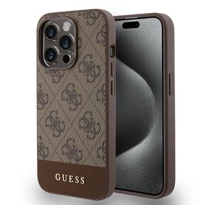 Husa pentru  iPhone 15 Pro Max Guess - Hardcase 4G Series - maro